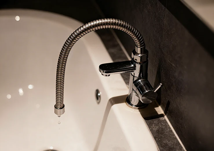 Как бороться с текущим шлангом в ванной?