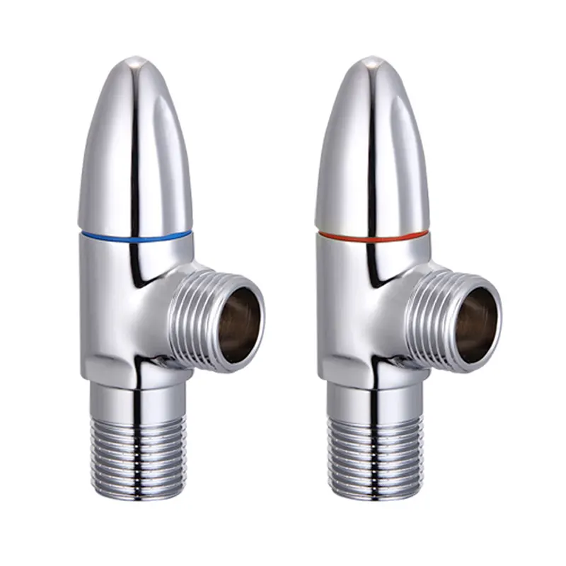 Как красно-синий латунный угловой клапан улучшает управление горячей и холодной водой в современных водопроводных системах