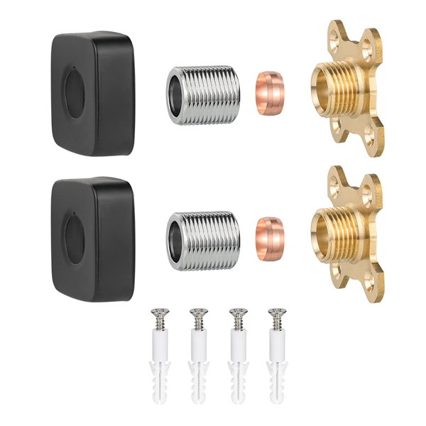 Черный квадратный смеситель для душа