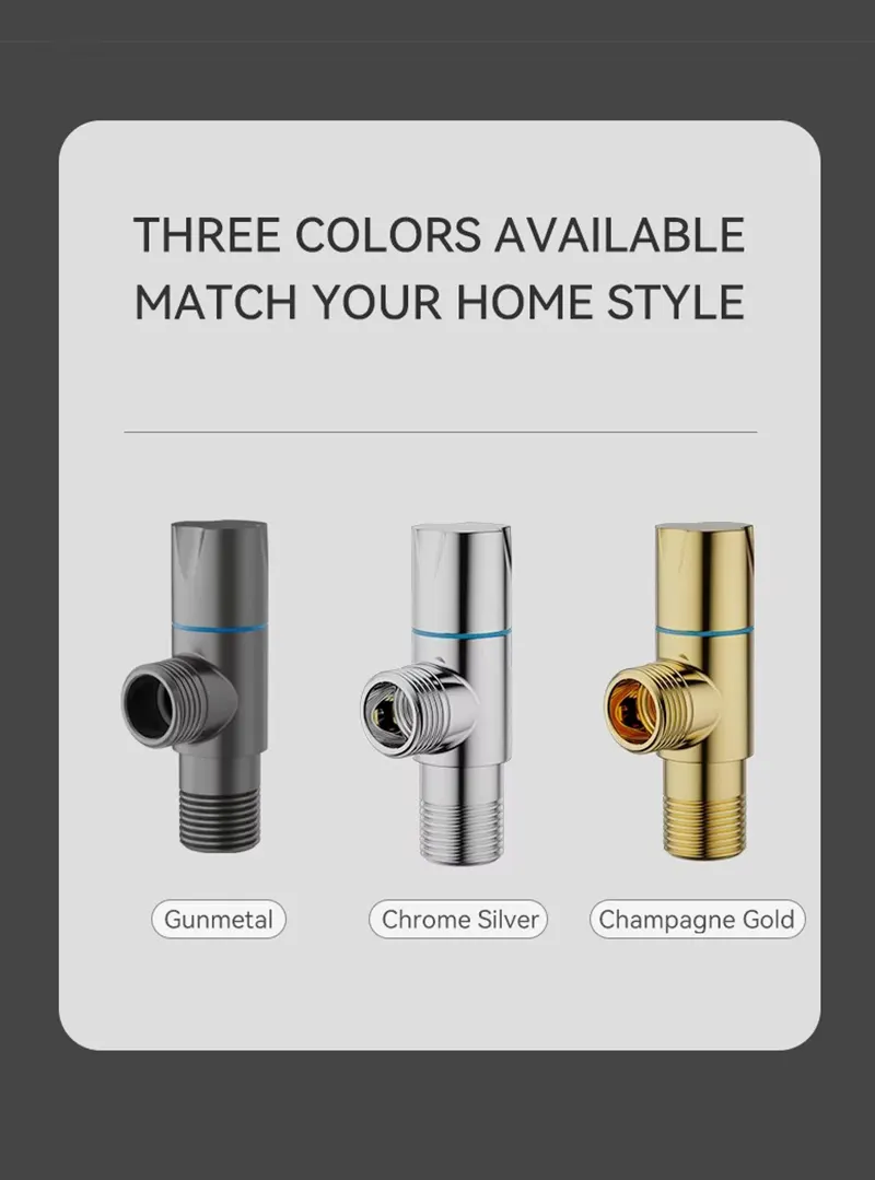 Golden Brass Angle Valve