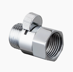 Угловой клапан из твердой латуни 1/2 дюйма, прямой запорный клапан, разъем «папа» и «мама», регулятор расхода для спрея для туалета и душа