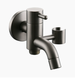 Одинарный смеситель для холодной воды из цельной латуни, универсальный кран для стиральной машины и раковины для швабры с угловым клапаном распылителя